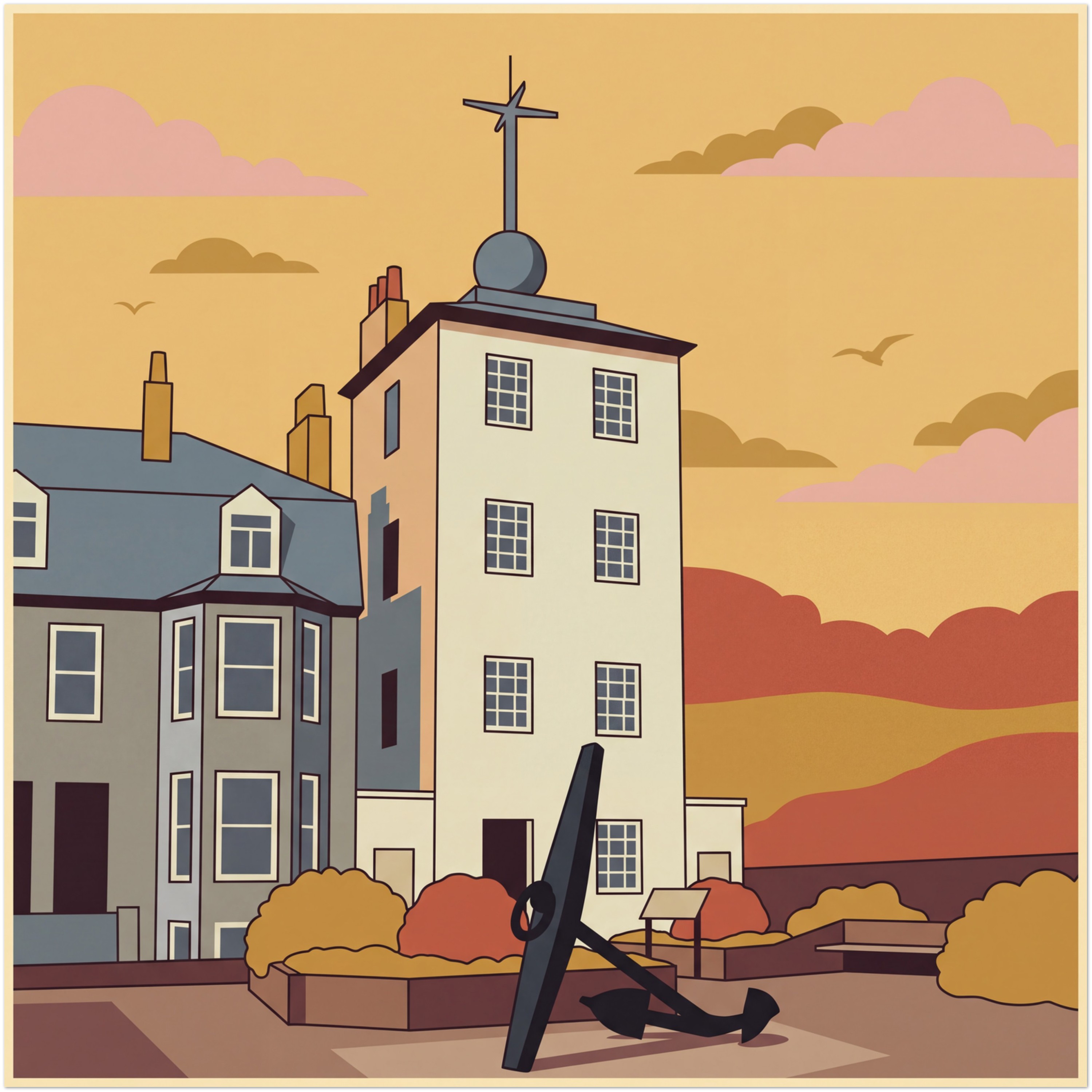 Deal Timeball Tower Art Print