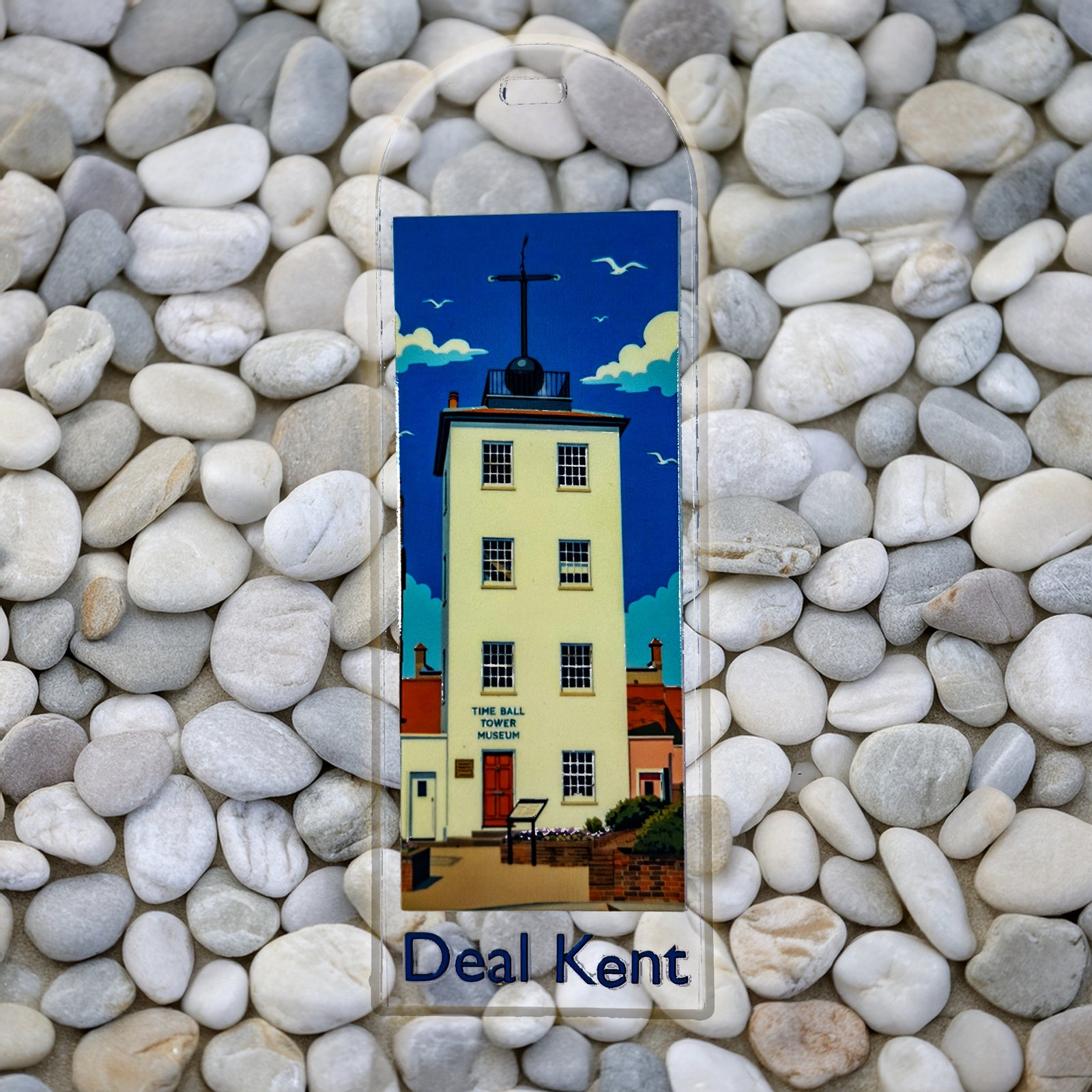 Deal Timeball Tower Acrylic Bookmark, 1940s Poster Style
