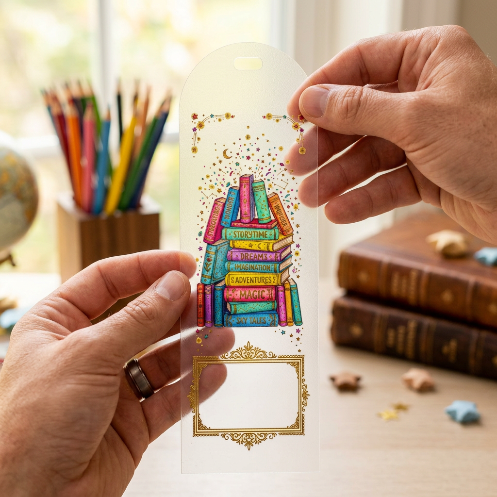 Colourful Books Acrylic Bookmark | Personalised Option