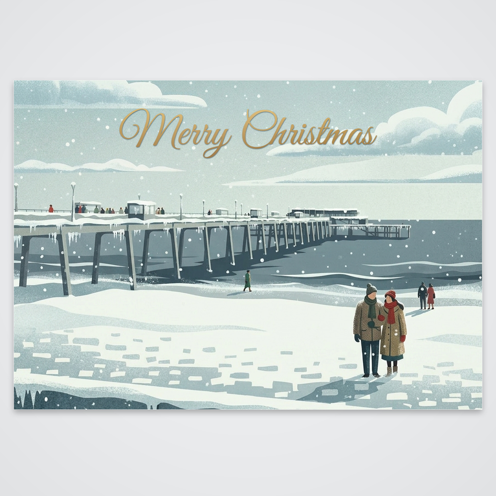 Deal Pier Christmas Card