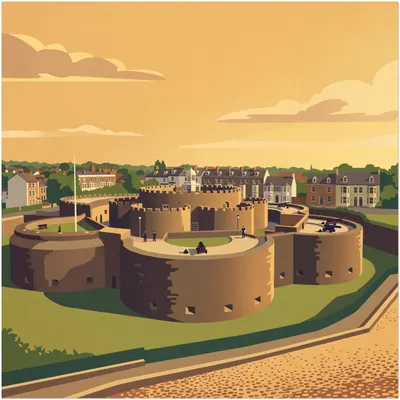 Deal Castle Art Print